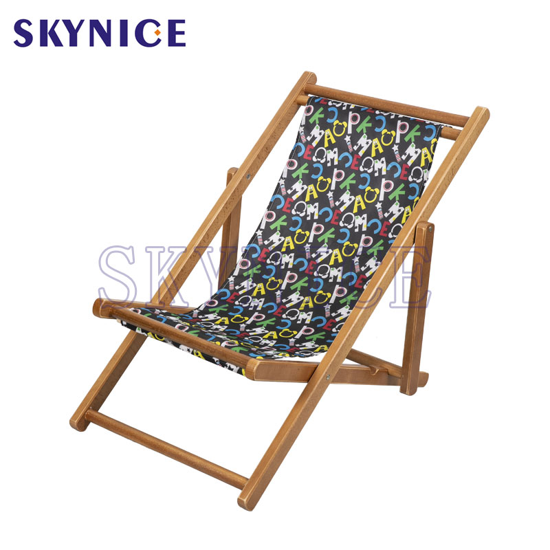 Dřevěná proužková židle náhradní textilie pro děti
