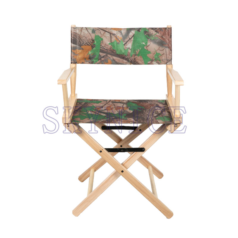 Přenosné sedadlo Armrest Fold Přizpůsobitelné skládací dřevěné křeslo pro ředitele