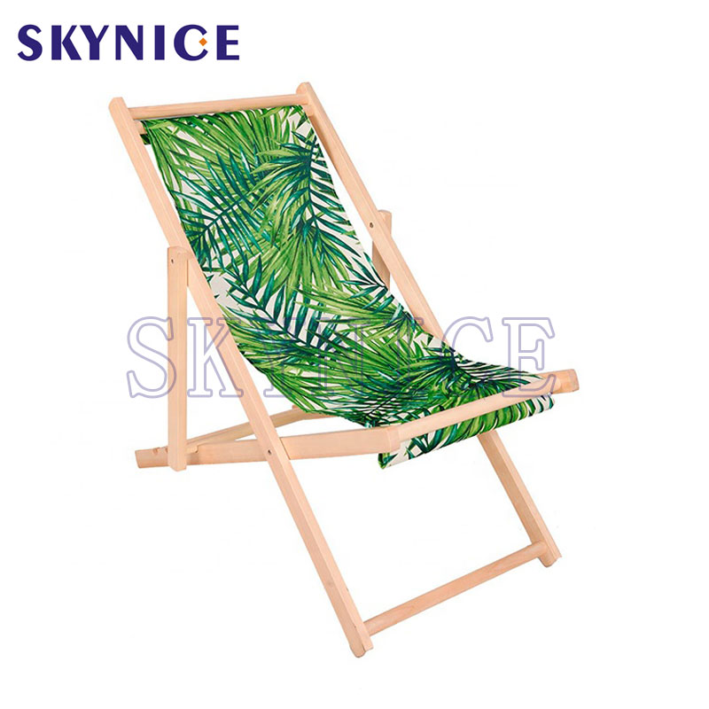 Seaside Fabric Wooden Folding Beach židle