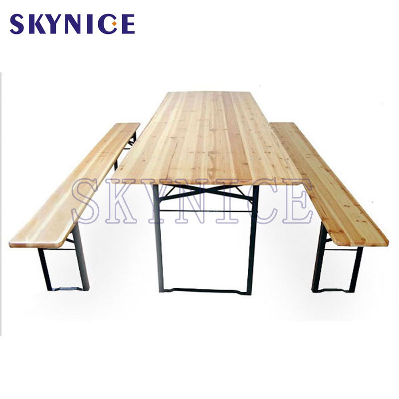 Sady stolních pivních stolů piknic dřevěného